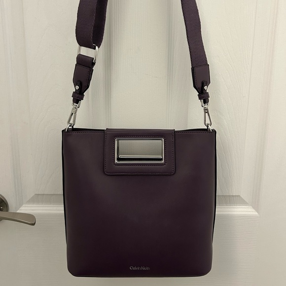Calvin Klein Handbags - Calvin Klein Eira North/South Purple Crossbody with Mini Bag